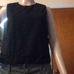 Black Sleeveless Tank Top